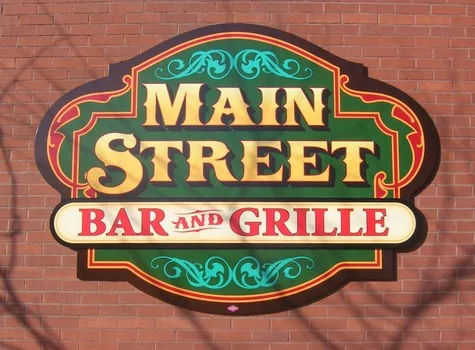 Main Street Bar Grille — all-aluminium wall sign built to last outdoors