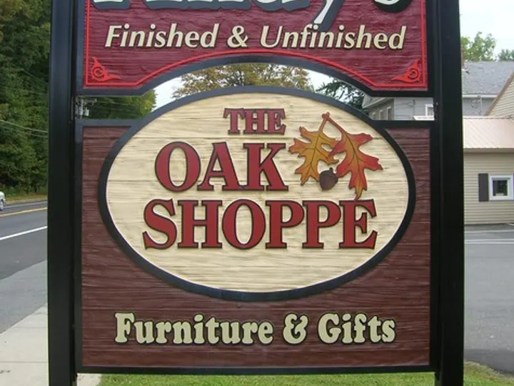 Andys and The Oak Shoppe — Sandblasted Signs by Hale Custom Signs