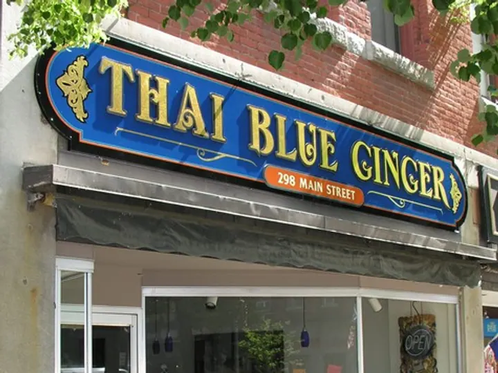 Thai Blue Ginger Cut PVC letters — Dimensional Letters by Hale Custom Signs