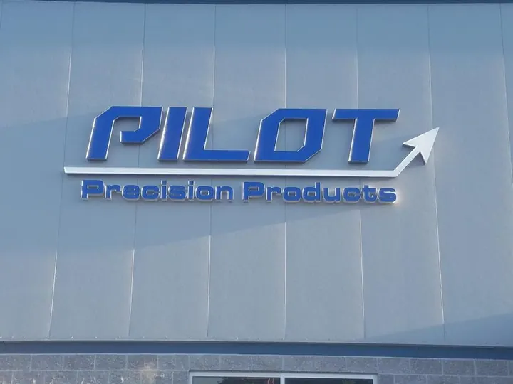 Pilot Precision LED channel lettering Deerfield MA — Dimensional Letters by Hale Custom Signs