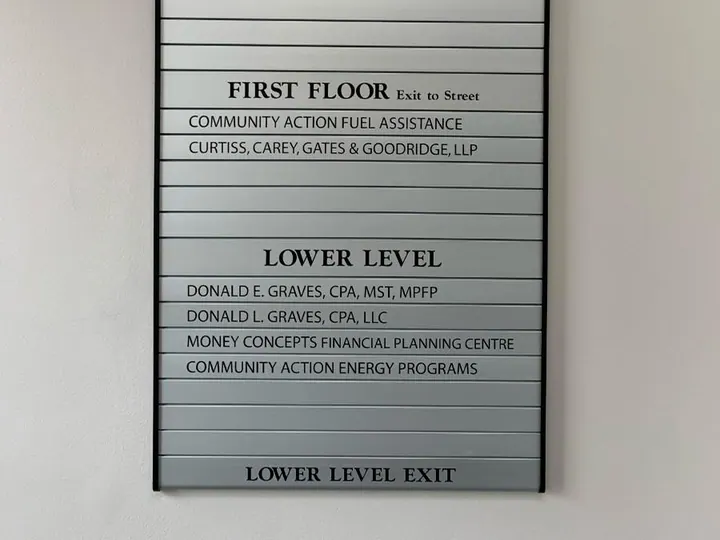 CCGG 377 Main St Complete 8 — Directories by Hale Custom Signs