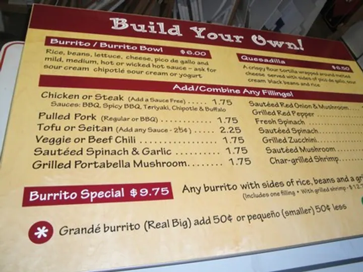 Bueno Y Sano — Menus by Hale Custom Signs