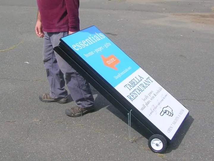 Tabellas essentials with wheels — Specialty Signage by Hale Custom Signs