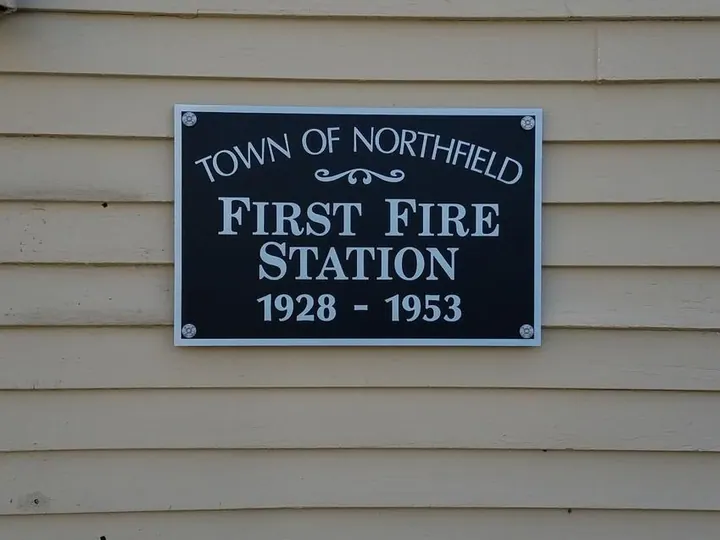 Town of Northfield Fire Station Cast plaque — Specialty Signage by Hale Custom Signs