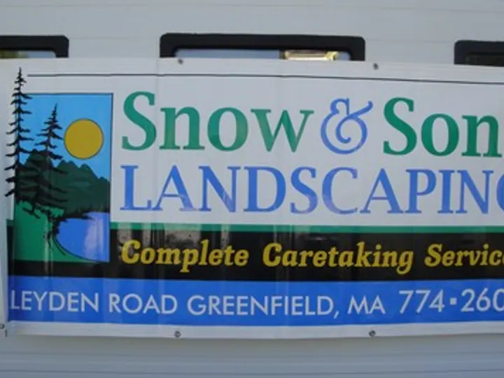 Snow Sons Landscaping — Banners by Hale Custom Signs