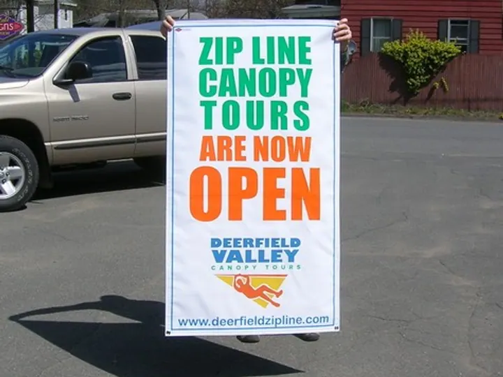 Deerfield Valley Zipline — Banners by Hale Custom Signs