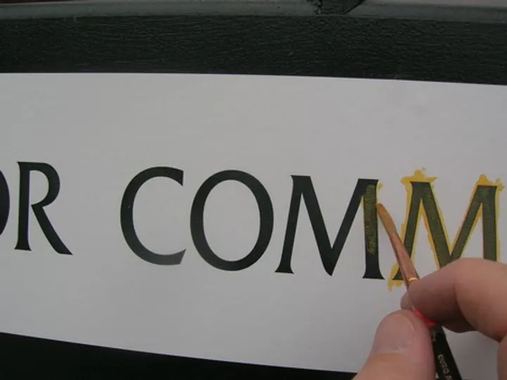 Gold Leaf on a Door — How It’s Made by Hale Custom Signs