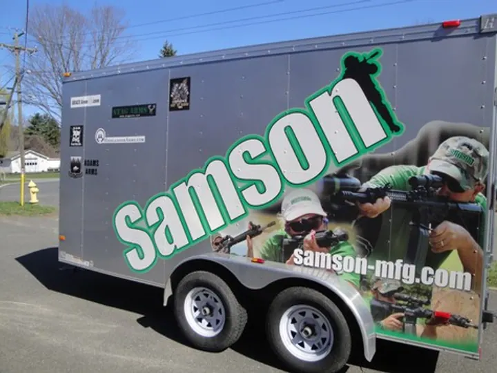 Arlon cast vinyl — Samson Trailer Partial Wrap