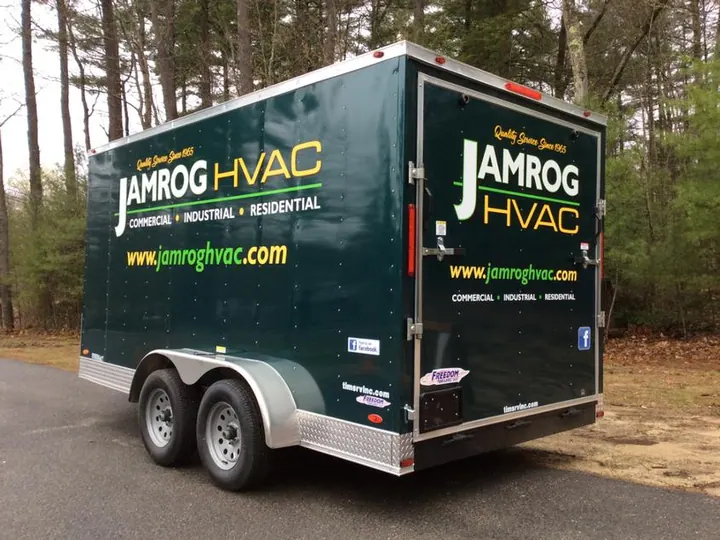 JAMROG HVAC Trailer — Vehicle Graphics by Hale Custom Signs