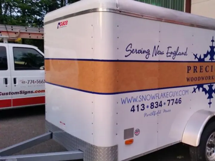 Precision Woodworking Trailer Graphics — Vehicle Graphics by Hale Custom Signs