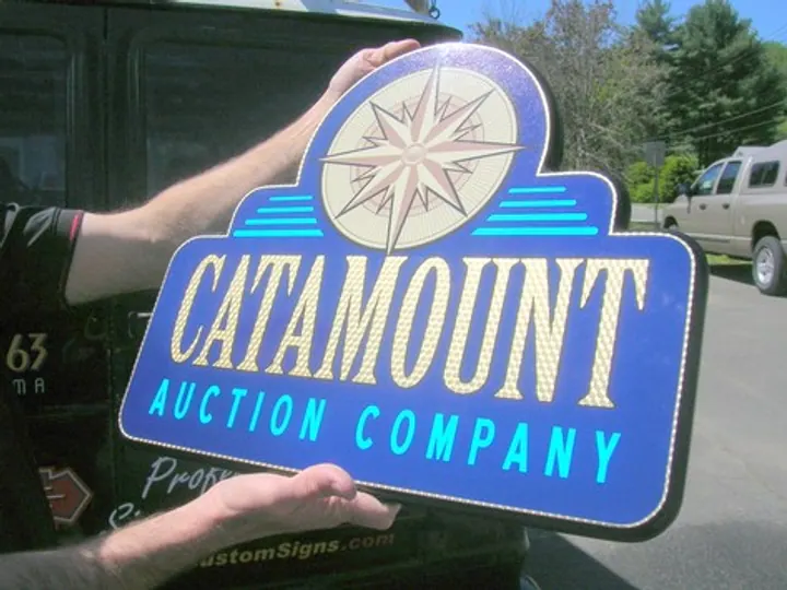 Catamount Auction Company — Wall & Building Signs by Hale Custom Signs