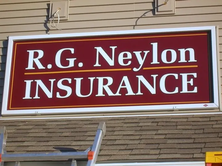 R G Neylon Insurance — Wall & Building Signs by Hale Custom Signs