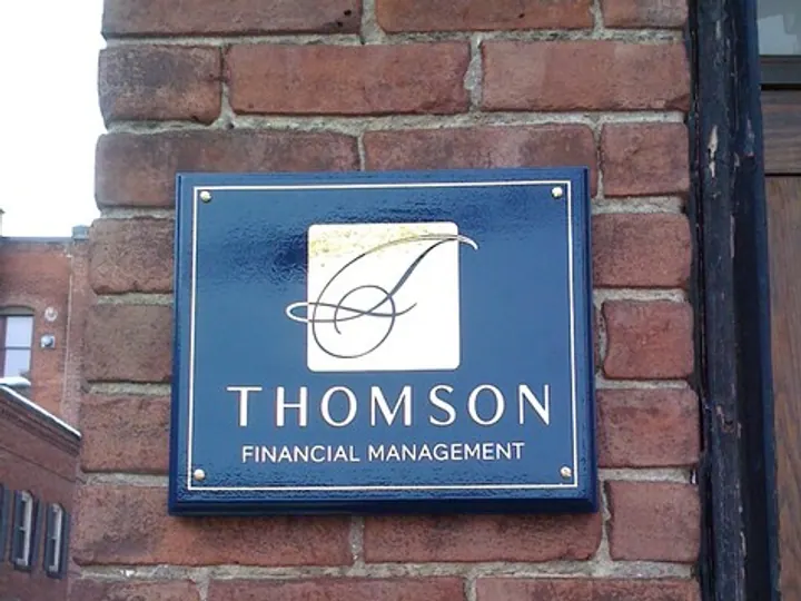 Thomson Financial Management — Wall & Building Signs by Hale Custom Signs