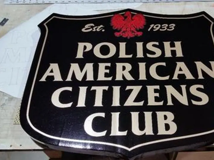 The Polish Club — Wall & Building Signs by Hale Custom Signs