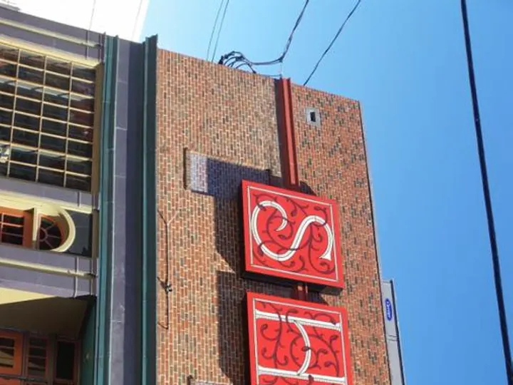 SHEA Theater Aluminum signs with steel framework — Wall & Building Signs by Hale Custom Signs