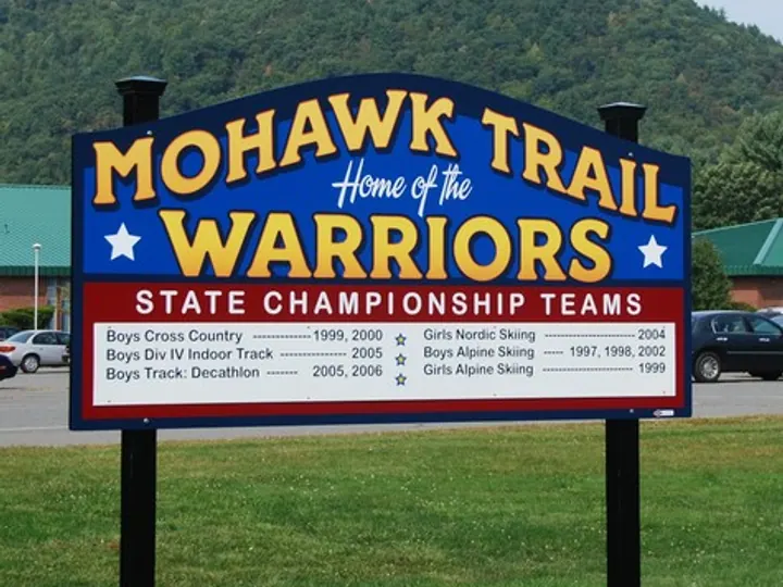 Mohawk Trail Warriors — Post & Panel Signs by Hale Custom Signs