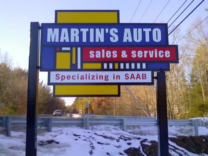 Martins Auto — Post & Panel Signs by Hale Custom Signs